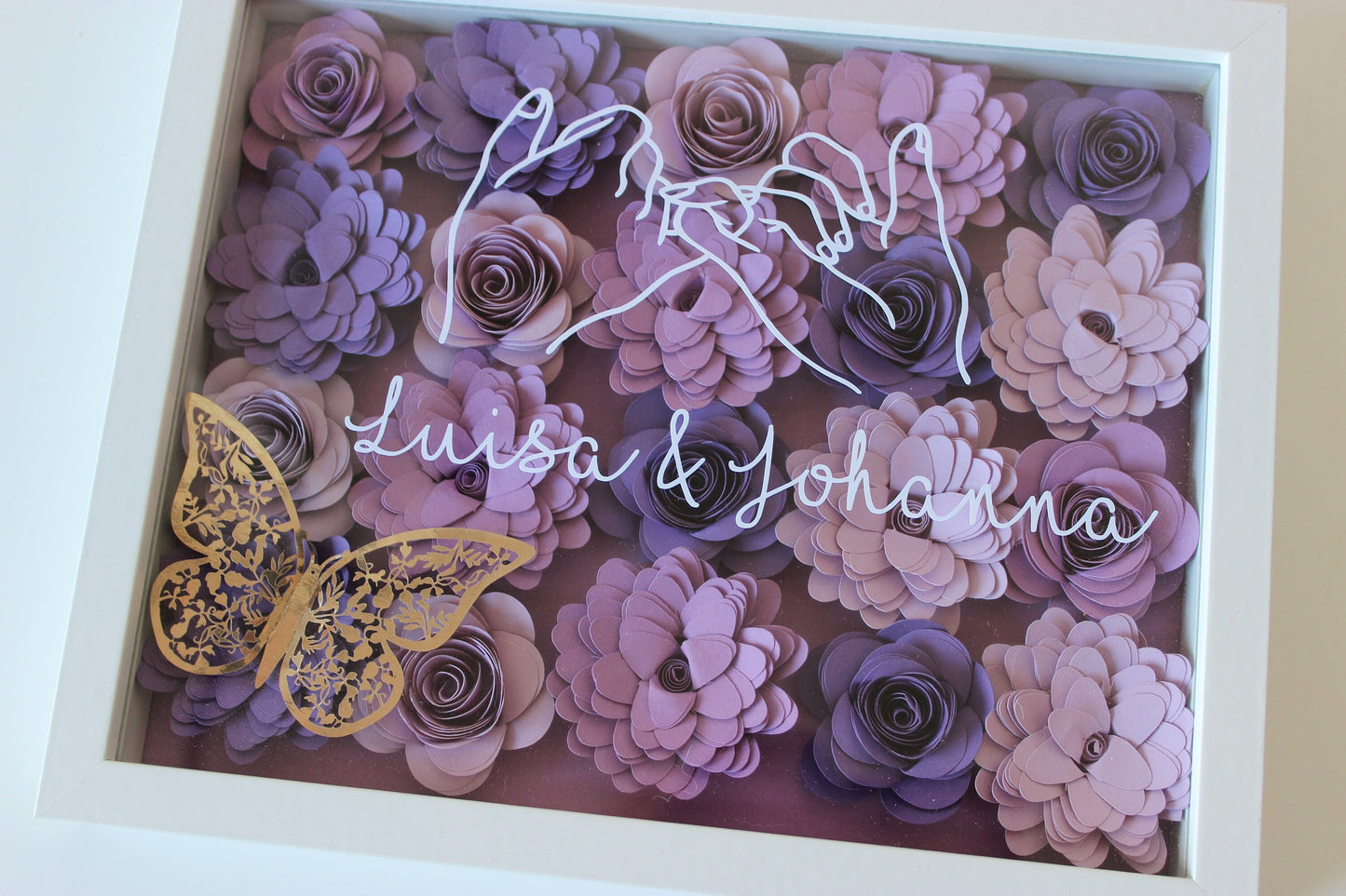 beste Freundin Rosenrahmen