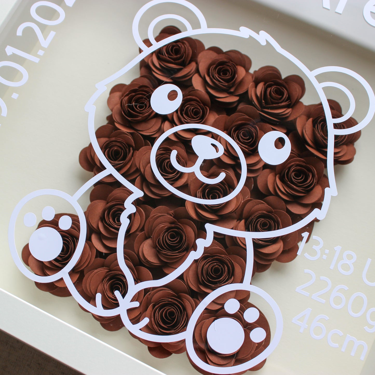 Teddybär Rosenrahmen