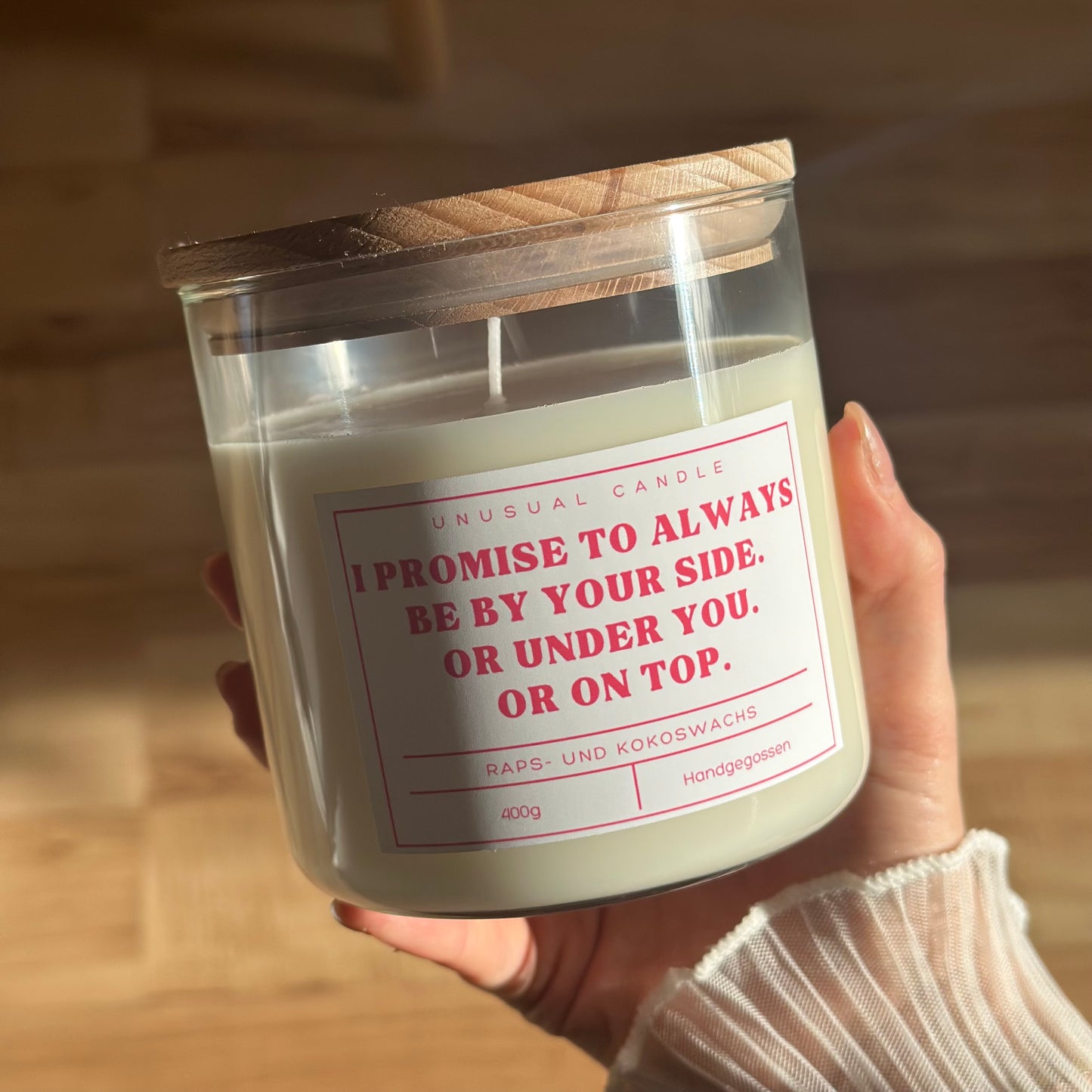 Kerze 'Promise to always be by your side..'