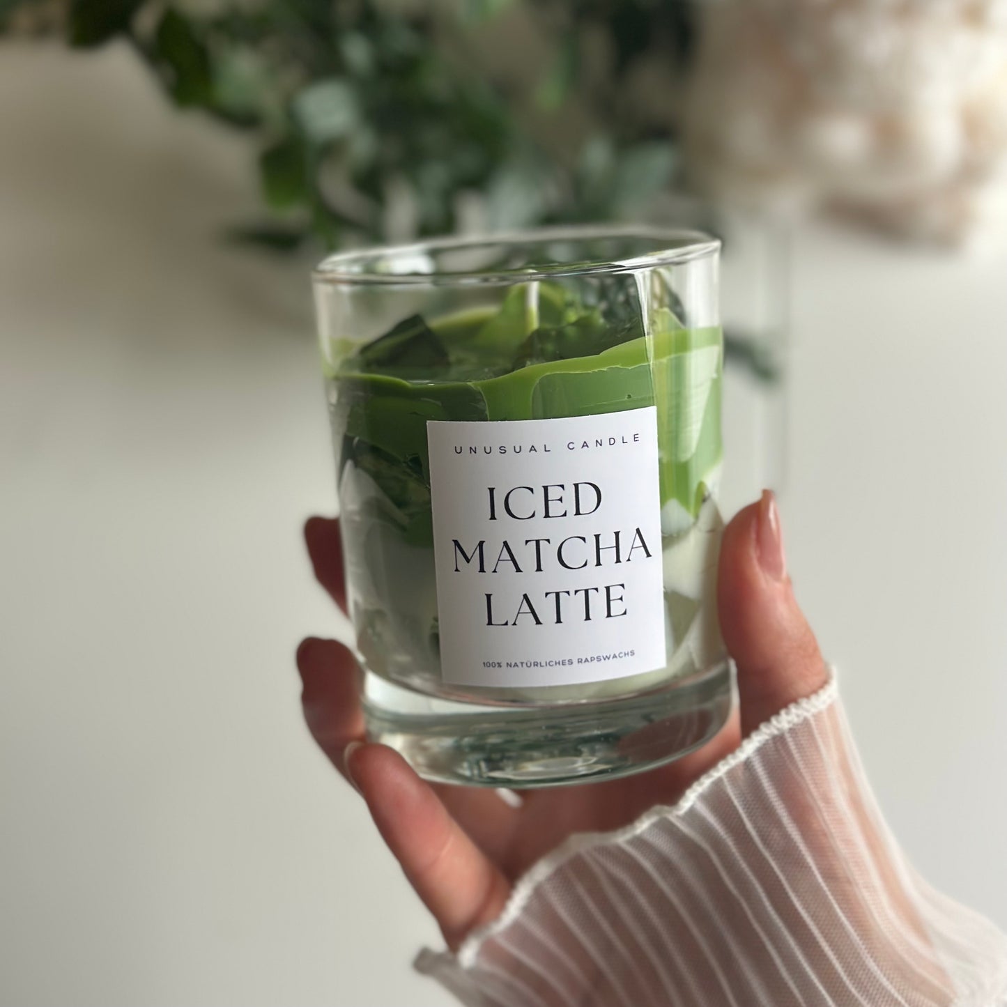 Iced Matcha Latte Kerze