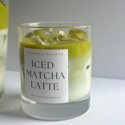Iced Matcha Latte Kerze