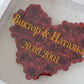 russischer Schriftzug Rosenrahmen